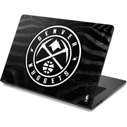 NBA Denver Nuggets Black Animal Print Dell Chromebook Skin