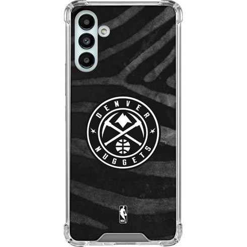 NBA Denver Nuggets Black Animal Print Galaxy A13 5G Clear Case