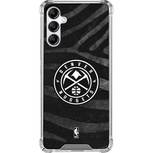NBA Denver Nuggets Black Animal Print Galaxy A14 5G Clear Case