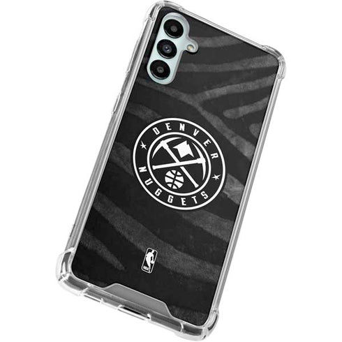 NBA Denver Nuggets Black Animal Print Galaxy A15 5G Clear Case