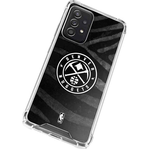 NBA Denver Nuggets Black Animal Print Galaxy A52 5G Clear Case