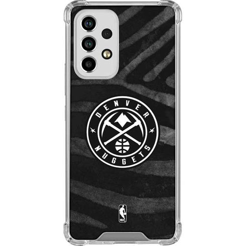 NBA Denver Nuggets Black Animal Print Galaxy A53 5G Clear Case