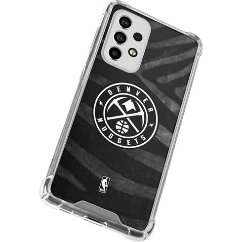 NBA Denver Nuggets Black Animal Print Galaxy A53 5G Clear Case