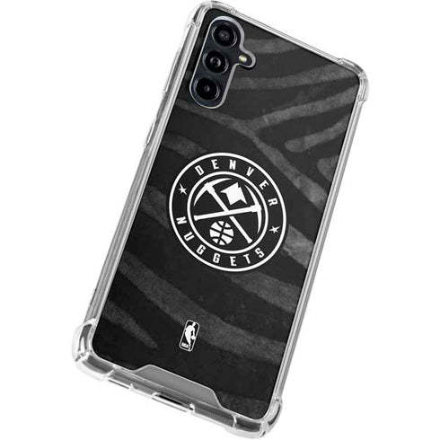 NBA Denver Nuggets Black Animal Print Galaxy A54 5G Clear Case