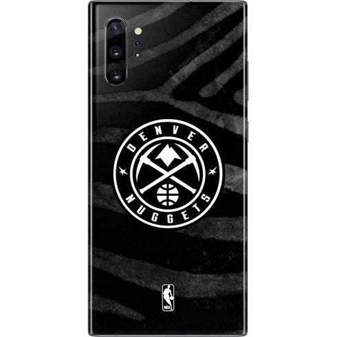 NBA Denver Nuggets Black Animal Print Galaxy Note 10 Plus Skin