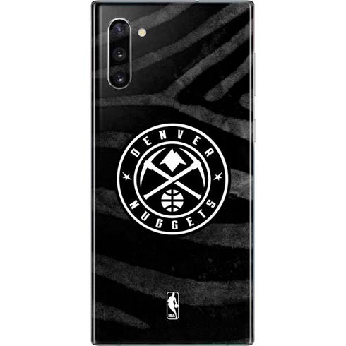 NBA Denver Nuggets Black Animal Print Galaxy Note 10 Skin