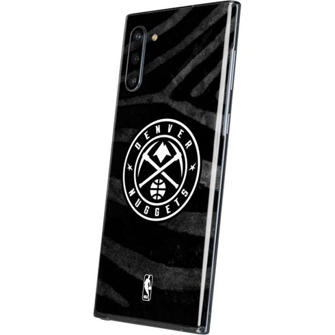 NBA Denver Nuggets Black Animal Print Galaxy Note 10 Skin