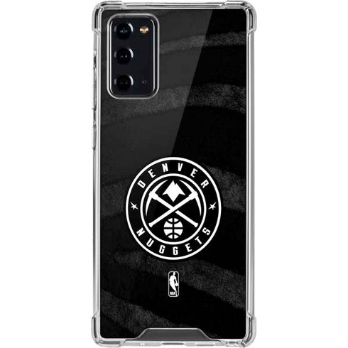 NBA Denver Nuggets Black Animal Print Galaxy Note20 5G Clear Case