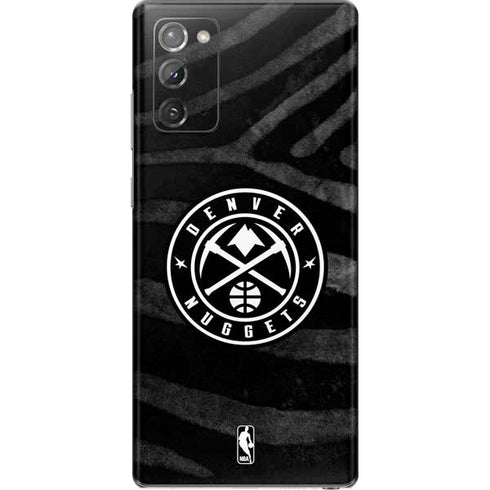 NBA Denver Nuggets Black Animal Print Galaxy Note20 5G Skin