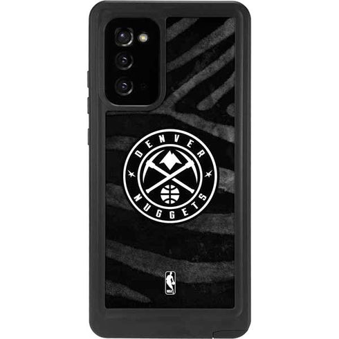 NBA Denver Nuggets Black Animal Print Galaxy Note20 5G Waterproof Case