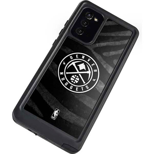 NBA Denver Nuggets Black Animal Print Galaxy Note20 5G Waterproof Case