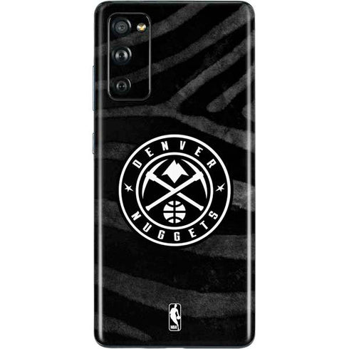 NBA Denver Nuggets Black Animal Print Galaxy S20 Fan Edition Skin