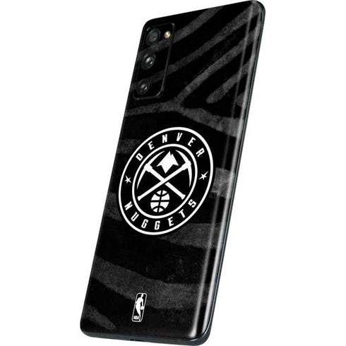 NBA Denver Nuggets Black Animal Print Galaxy S20 Fan Edition Skin