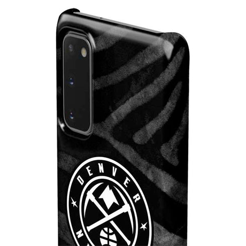 NBA Denver Nuggets Black Animal Print Galaxy S20 Lite Case