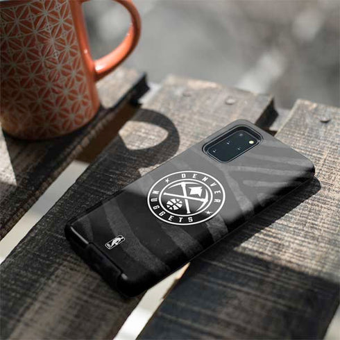 NBA Denver Nuggets Black Animal Print Galaxy S20 Plus Pro Case