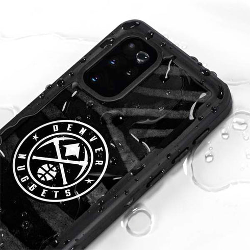 NBA Denver Nuggets Black Animal Print Galaxy S20 Plus Waterproof Case
