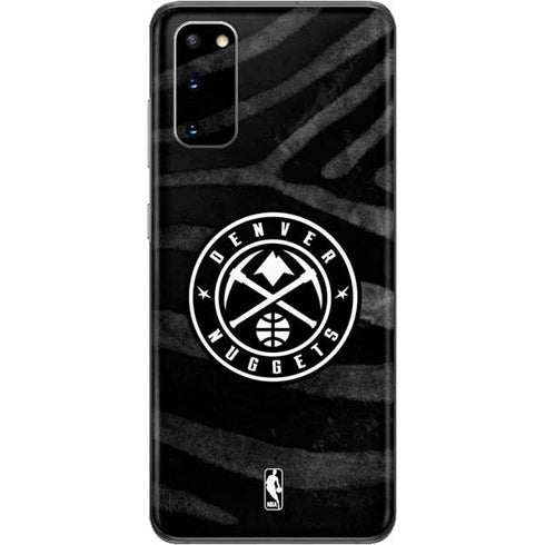 NBA Denver Nuggets Black Animal Print Galaxy S20 Skin