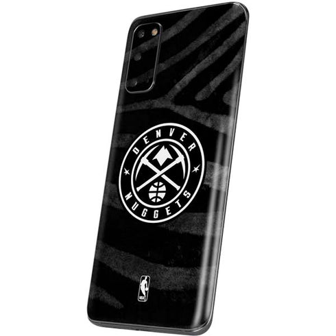 NBA Denver Nuggets Black Animal Print Galaxy S20 Skin