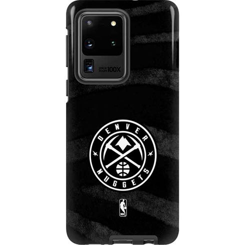 NBA Denver Nuggets Black Animal Print Galaxy S20 Ultra 5G Pro Case