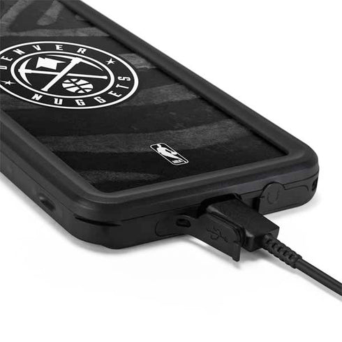 NBA Denver Nuggets Black Animal Print Galaxy S20 Waterproof Case