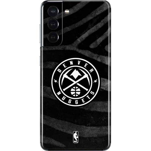 NBA Denver Nuggets Black Animal Print Galaxy S21 5G Skin