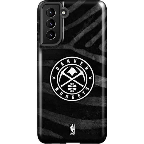 NBA Denver Nuggets Black Animal Print Galaxy S21 Plus 5G Pro Case