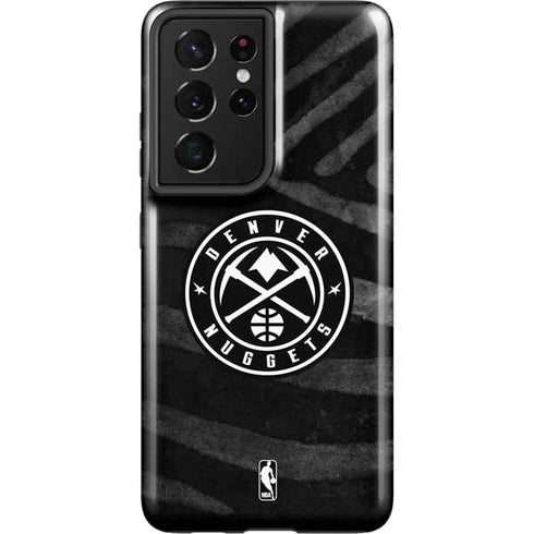 NBA Denver Nuggets Black Animal Print Galaxy S21 Ultra 5G Pro Case