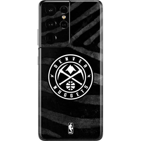 NBA Denver Nuggets Black Animal Print Galaxy S21 Ultra 5G Skin