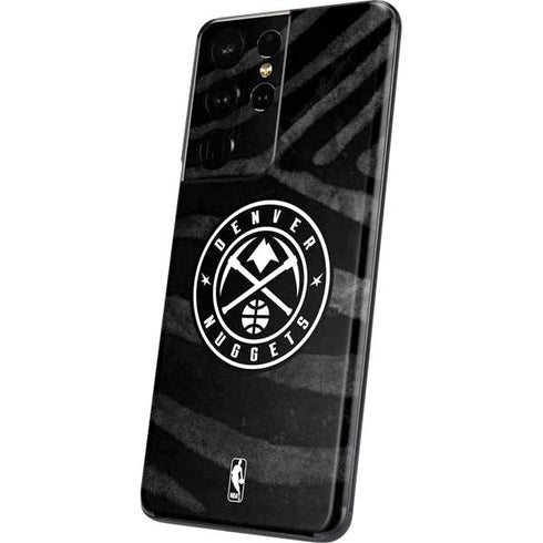NBA Denver Nuggets Black Animal Print Galaxy S21 Ultra 5G Skin