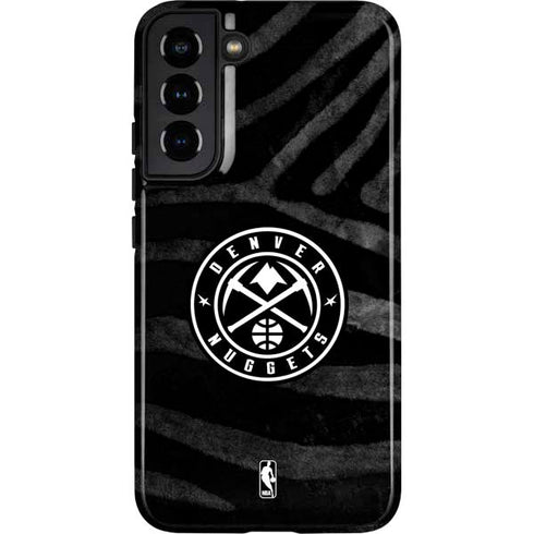 NBA Denver Nuggets Black Animal Print Galaxy S22 Plus Pro Case