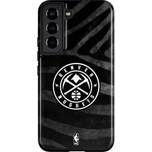 NBA Denver Nuggets Black Animal Print Galaxy S22 Pro Case