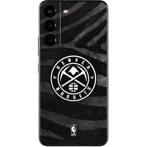 NBA Denver Nuggets Black Animal Print Galaxy S22 Skin