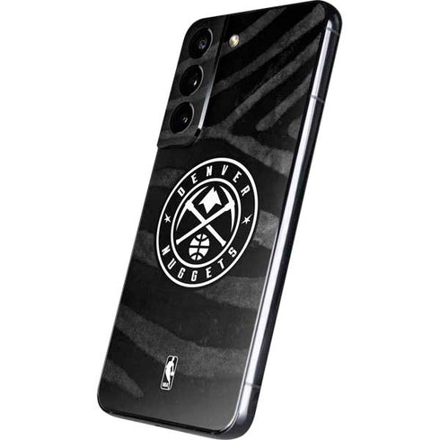 NBA Denver Nuggets Black Animal Print Galaxy S22 Skin