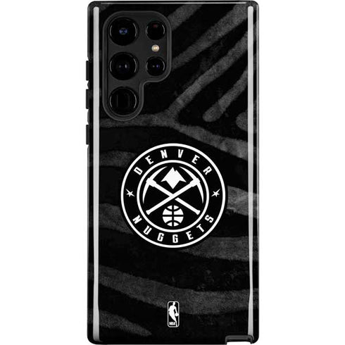 NBA Denver Nuggets Black Animal Print Galaxy S22 Ultra Pro Case