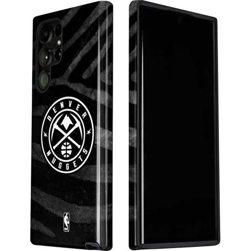 NBA Denver Nuggets Black Animal Print Galaxy S22 Ultra Pro Case