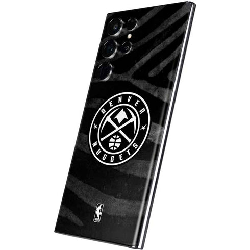 NBA Denver Nuggets Black Animal Print Galaxy S22 Ultra Skin