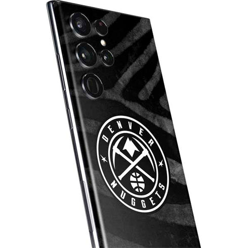 NBA Denver Nuggets Black Animal Print Galaxy S22 Ultra Skin