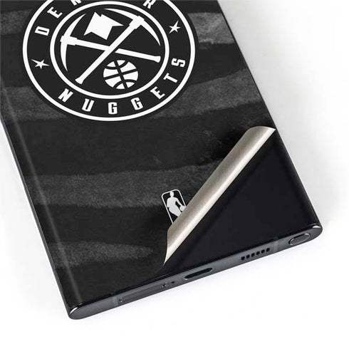 NBA Denver Nuggets Black Animal Print Galaxy S22 Ultra Skin