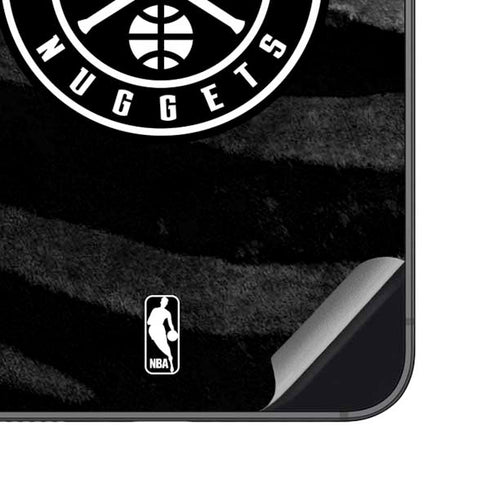 NBA Denver Nuggets Black Animal Print Galaxy S23 FE Skin