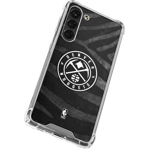 NBA Denver Nuggets Black Animal Print Galaxy S23 Plus Clear Case