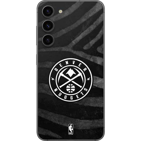NBA Denver Nuggets Black Animal Print Galaxy S23 Plus Skin
