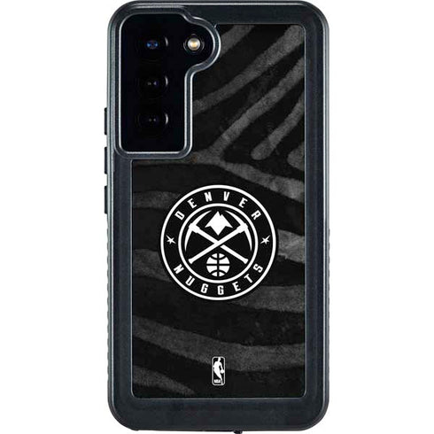 NBA Denver Nuggets Black Animal Print Galaxy S23 Plus Waterproof Case
