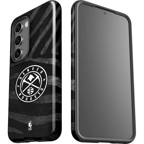 NBA Denver Nuggets Black Animal Print Galaxy S23 Pro Case