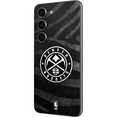 NBA Denver Nuggets Black Animal Print Galaxy S23 Skin