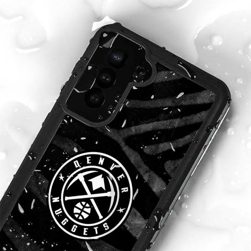 NBA Denver Nuggets Black Animal Print Galaxy S23 Waterproof Case