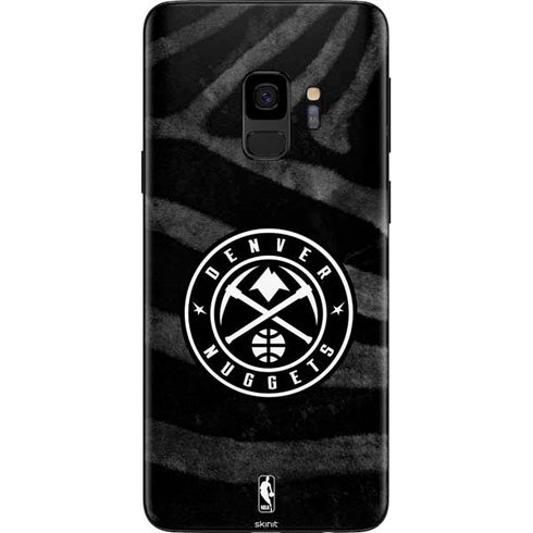 NBA Denver Nuggets Black Animal Print Galaxy S9 Skin