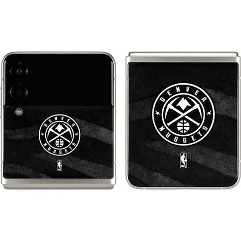 NBA Denver Nuggets Black Animal Print Galaxy Z Flip3 5G Skin