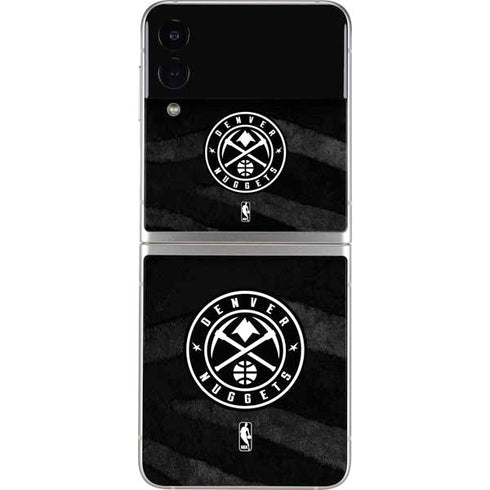 NBA Denver Nuggets Black Animal Print Galaxy Z Flip3 5G Skin