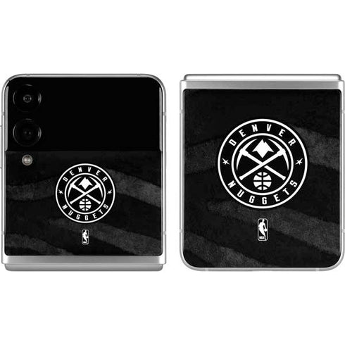 NBA Denver Nuggets Black Animal Print Galaxy Z Flip4 5G Skin