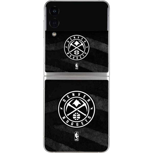 NBA Denver Nuggets Black Animal Print Galaxy Z Flip4 5G Skin